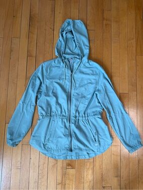 Teal zip up